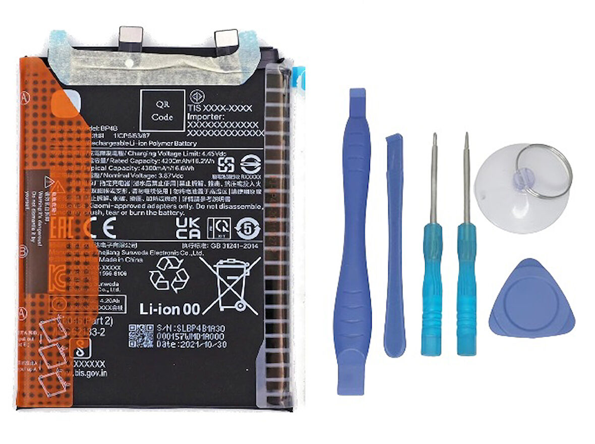 Xiaomi Mİ 12 LİTE - BP 4B - Uyumlu Batarya Pil Sıfır Orijinal + TAMİR SETİ