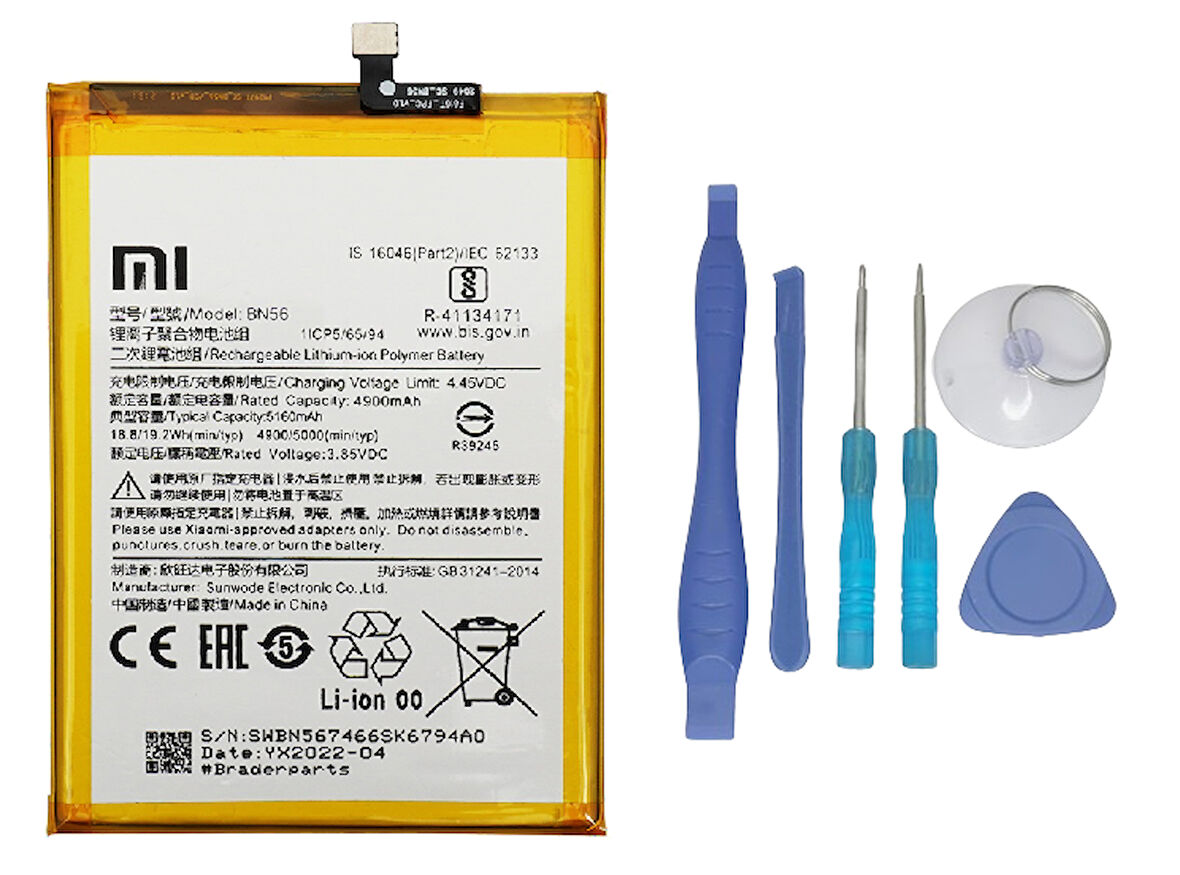 Xiaomi Redmi A2 PLUS - Uyumlu Batarya Pil Sıfır Orijinal + TAMİR SETİ