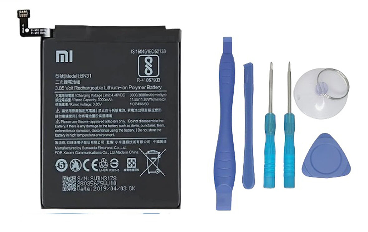 Xiaomi Redmi S2 - BN 31 - Uyumlu Batarya Pil Sıfır Orijinal + TAMİR SETİ