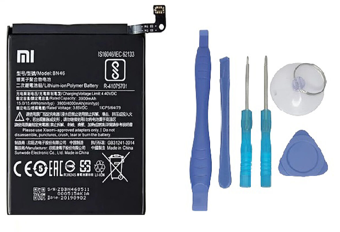 Xiaomi Redmi 7 - BN 46 - Uyumlu Batarya Pil Sıfır Orijinal + TAMİR SETİ