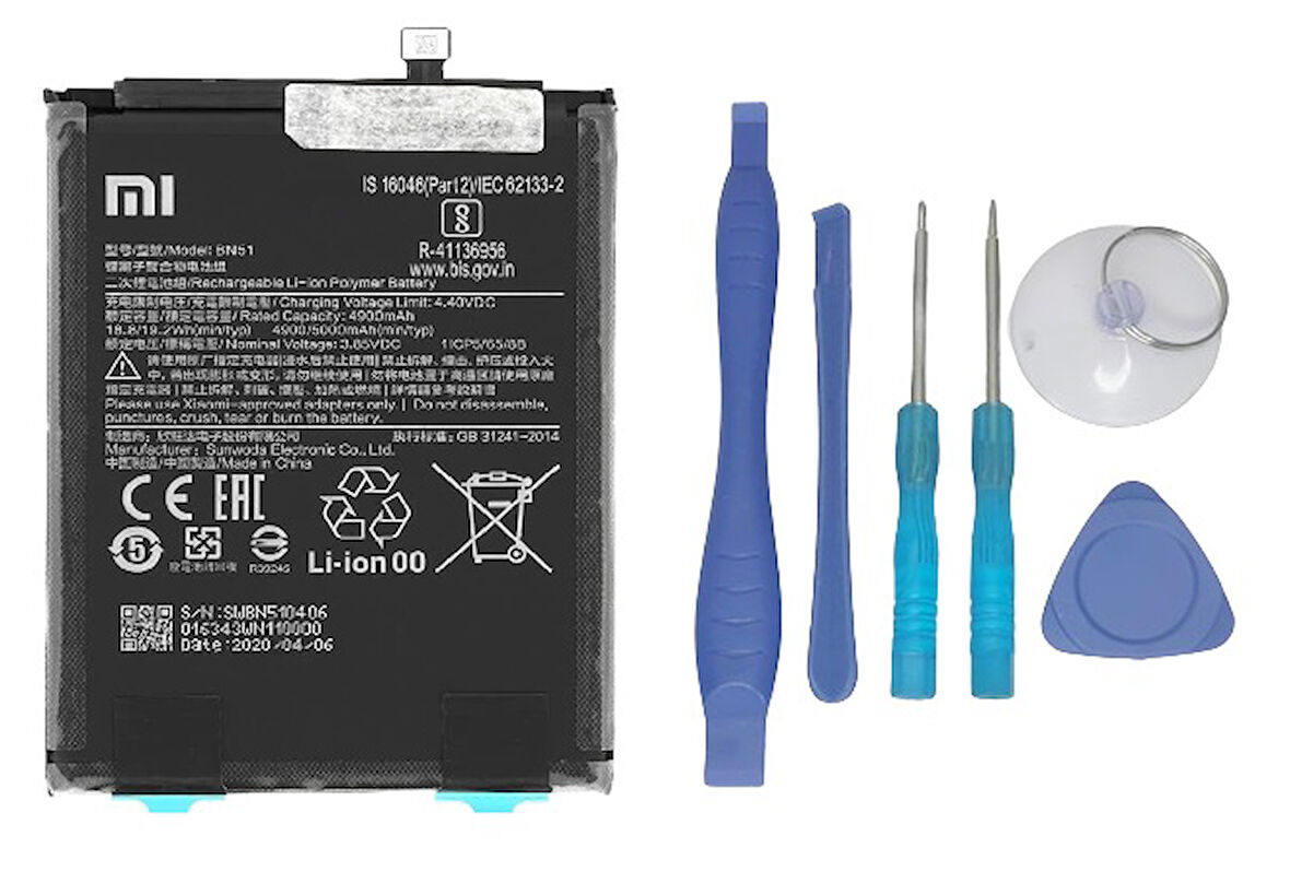 Xiaomi Redmi 8A - BN 51 - Uyumlu Batarya Pil Sıfır Orijinal + TAMİR SETİ
