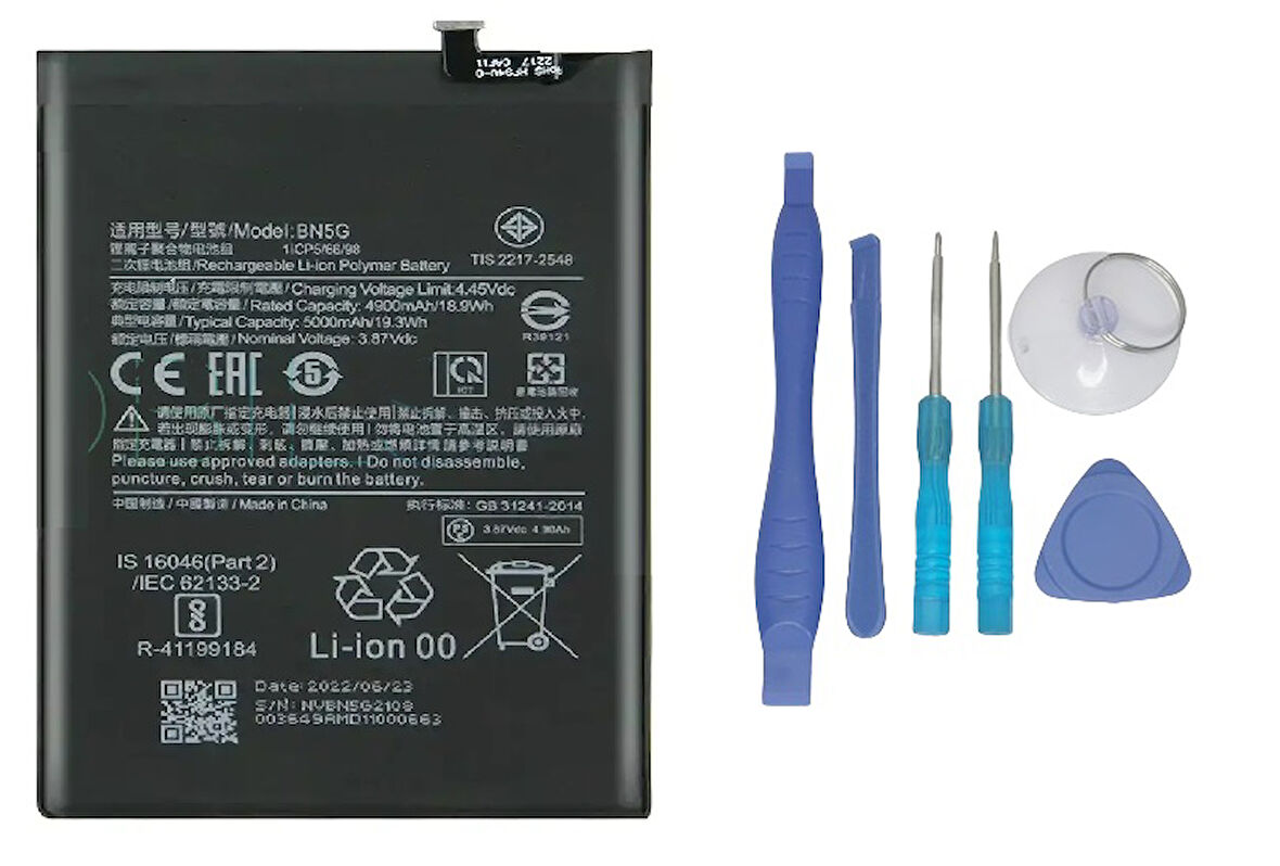 Xiaomi Redmi 10A - BN5G - Uyumlu Batarya Pil Sıfır Orijinal + TAMİR SETİ