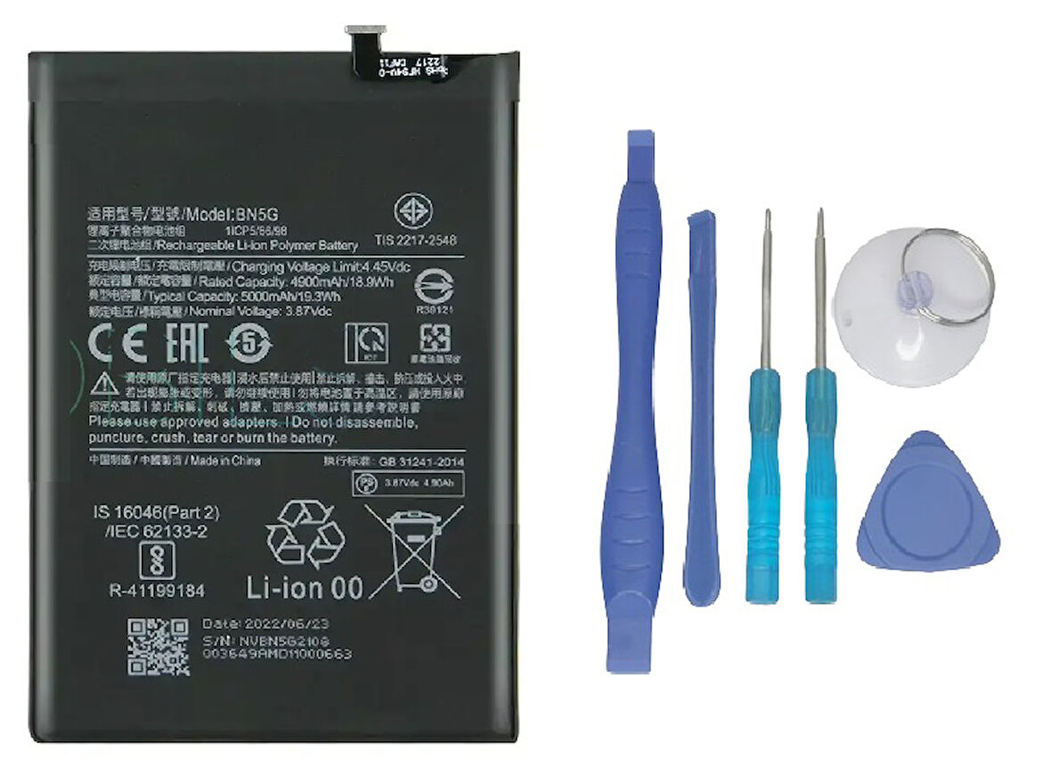 Xiaomi Redmi 10C - BN5G - Uyumlu Batarya Pil Sıfır Orijinal + TAMİR SETİ