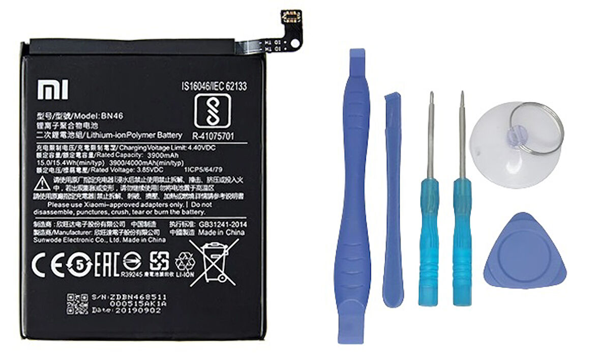Xiaomi Redmi NOTE 8 - BN 46 - Uyumlu Batarya Pil Sıfır Orijinal + TAMİR SETİ