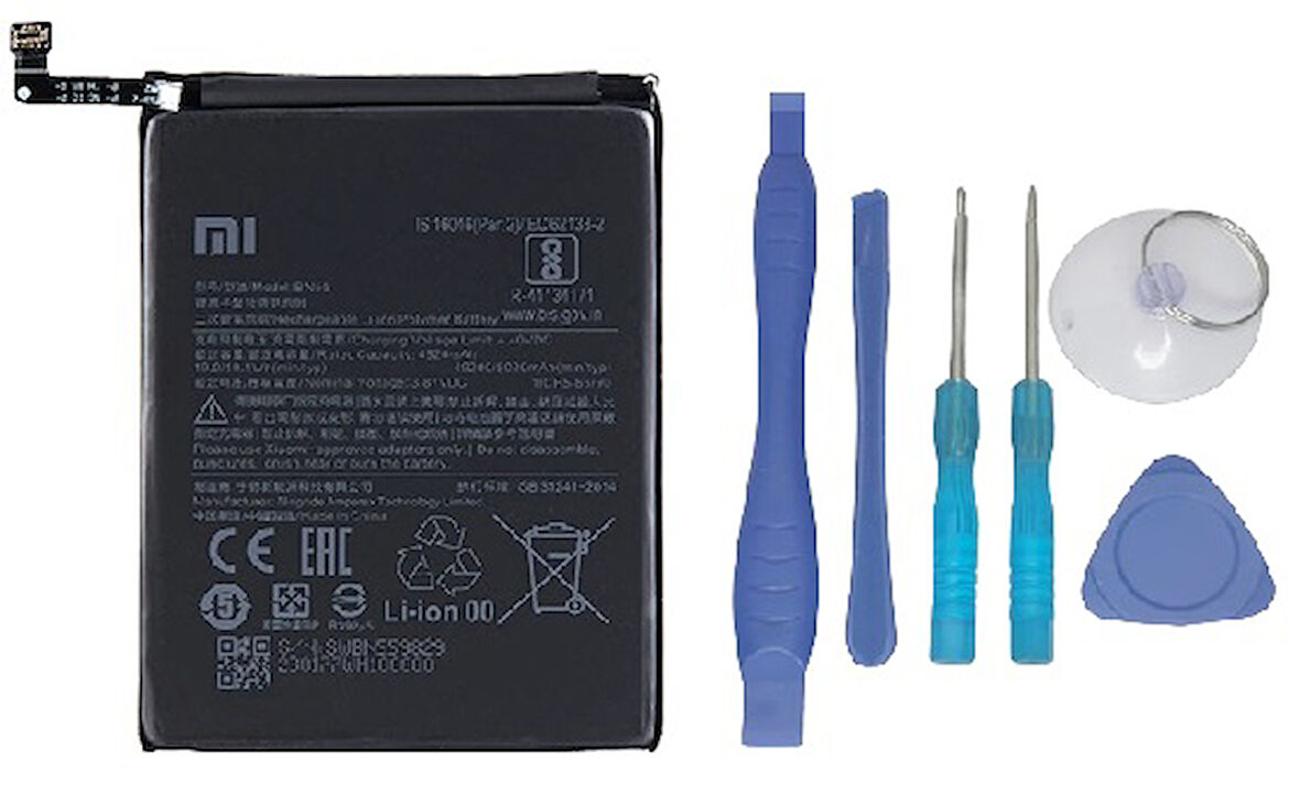Xiaomi Redmi NOTE 9S - BN 55 - Uyumlu Batarya Pil Sıfır Orijinal + TAMİR SETİ