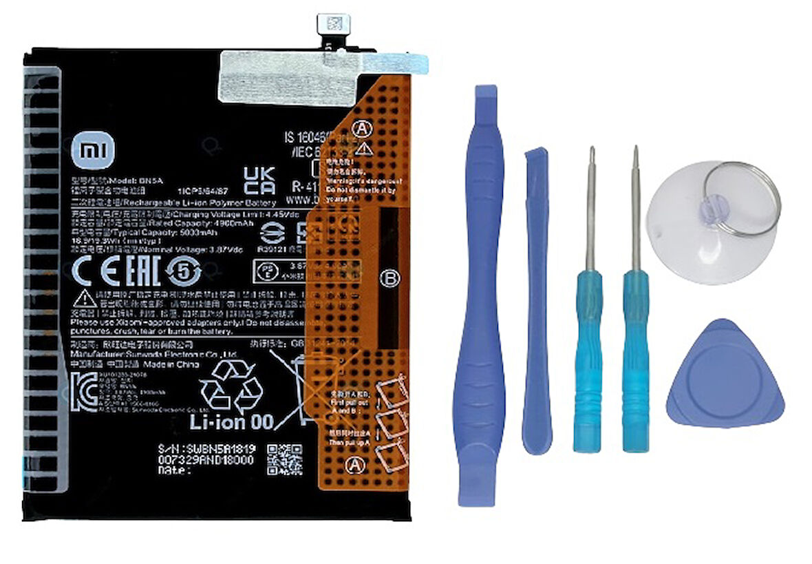 Xiaomi Redmi NOTE 10 5G - BN 5A - Uyumlu Batarya Pil Sıfır Orijinal + TAMİR SETİ