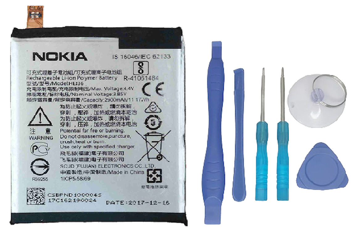 Nokia 3.1 Uyumlu Batarya Pil Sıfır Orijinal + TAMİR SETİ