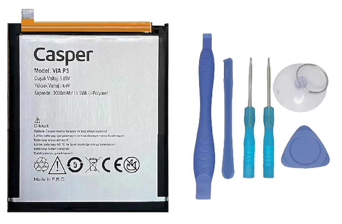 Casper Via P3 Uyumlu Batarya Pil Sıfır Orijinal + TAMİR SETİ
