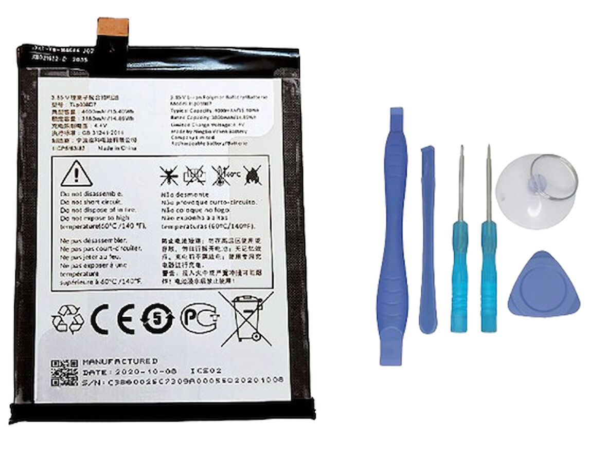 Tcl 10SE Uyumlu Batarya Pil Sıfır Orijinal + TAMİR SETİ