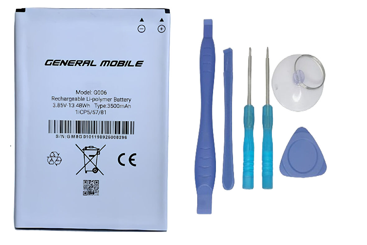 Genaral Mobile GM 8 GO Uyumlu Batarya Pil Sıfır Orijinal + TAMİR SETİ