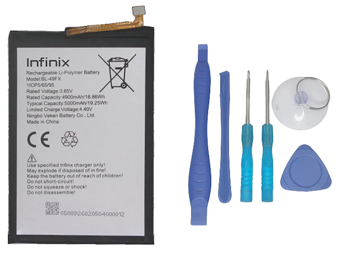 Infinix HOT 8 Uyumlu Batarya Pil Sıfır Orijinal + TAMİR SETİ