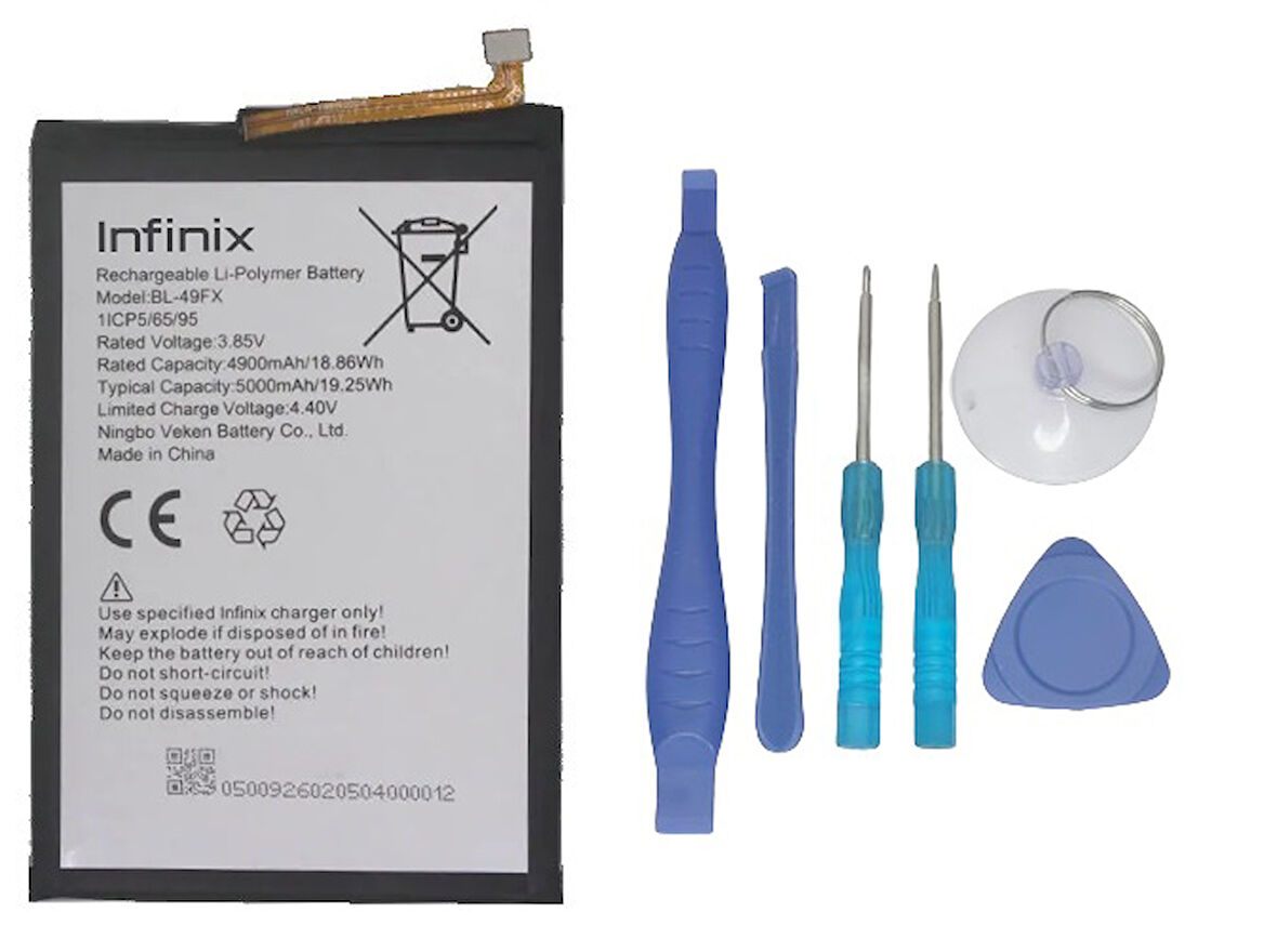 Infinix HOT 10 LITE Uyumlu Batarya Pil Sıfır Orijinal + TAMİR SETİ