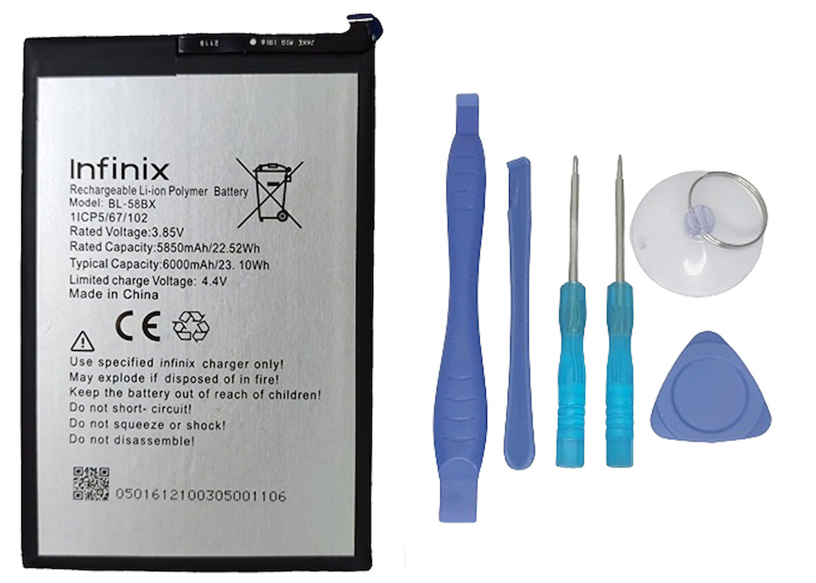 Infinix HOT 10 PLAY Uyumlu Batarya Pil Sıfır Orijinal + TAMİR SETİ