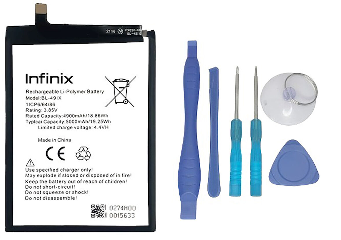 Infinix SMART HD 2021 Uyumlu Batarya Pil Sıfır Orijinal + TAMİR SETİ