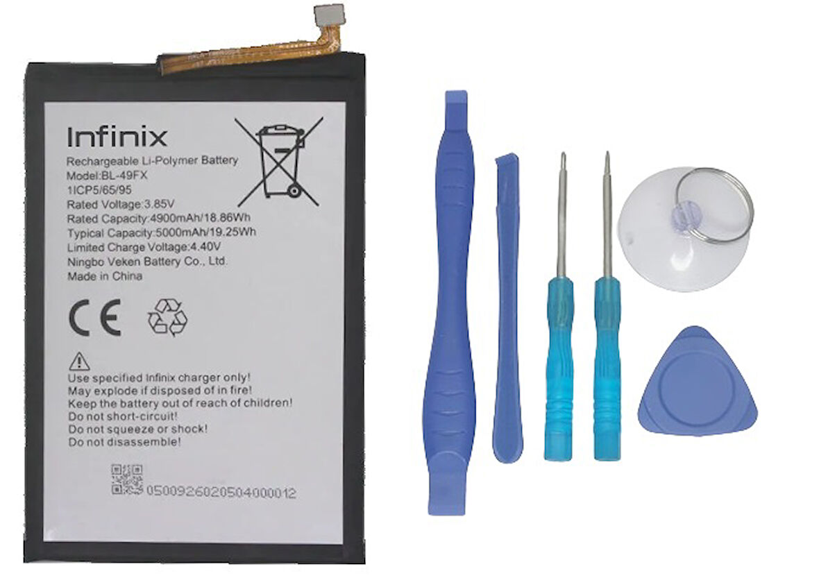 Infinix SMART 6 Uyumlu Batarya Pil Sıfır Orijinal + TAMİR SETİ
