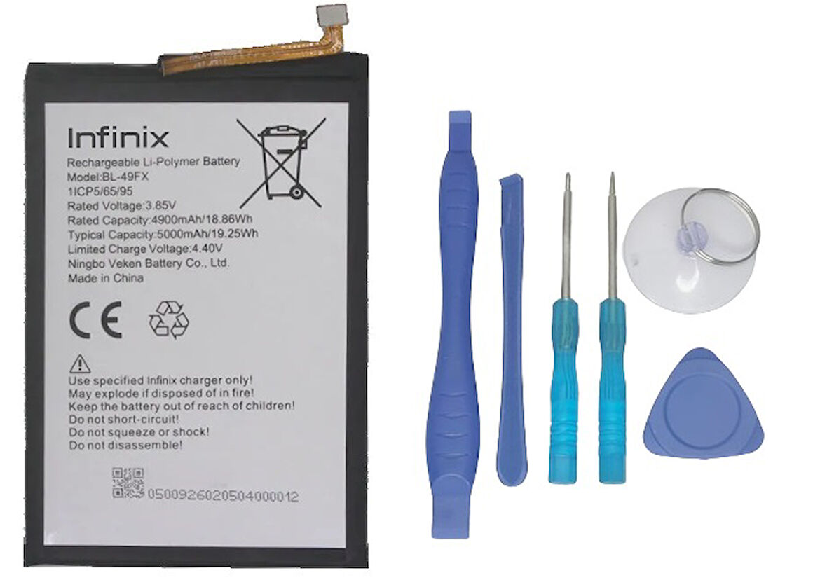 Infinix HOT 9 Uyumlu Batarya Pil Sıfır Orijinal + TAMİR SETİ