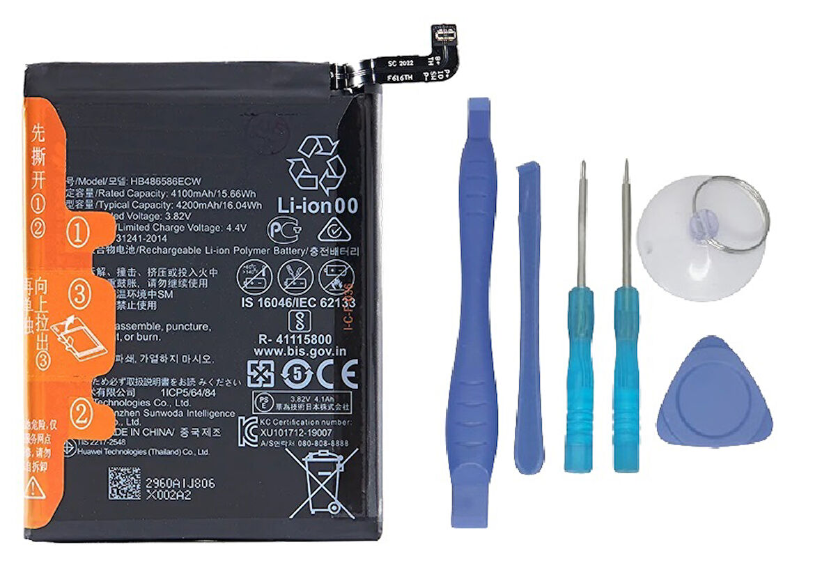 Huawei P40 Lite Uyumlu Batarya Pil Sıfır Orijinal + TAMİR SETİ