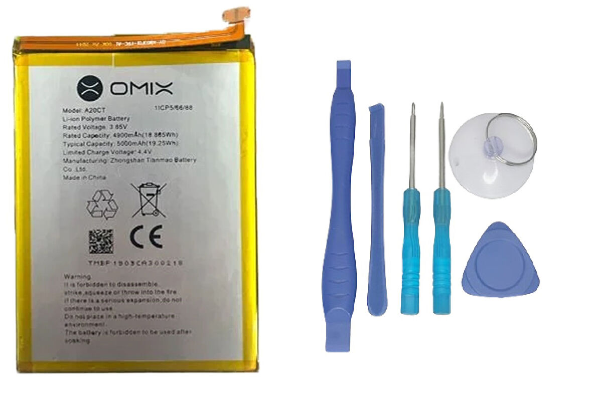 Omix 400 Uyumlu Batarya Pil Sıfır Orijinal + TAMİR SETİ