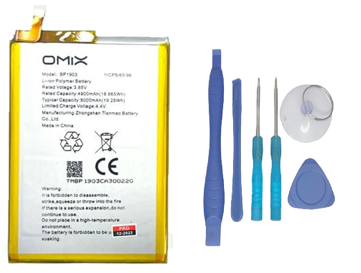 Omix 700 Uyumlu Batarya Pil Sıfır Orijinal + TAMİR SETİ
