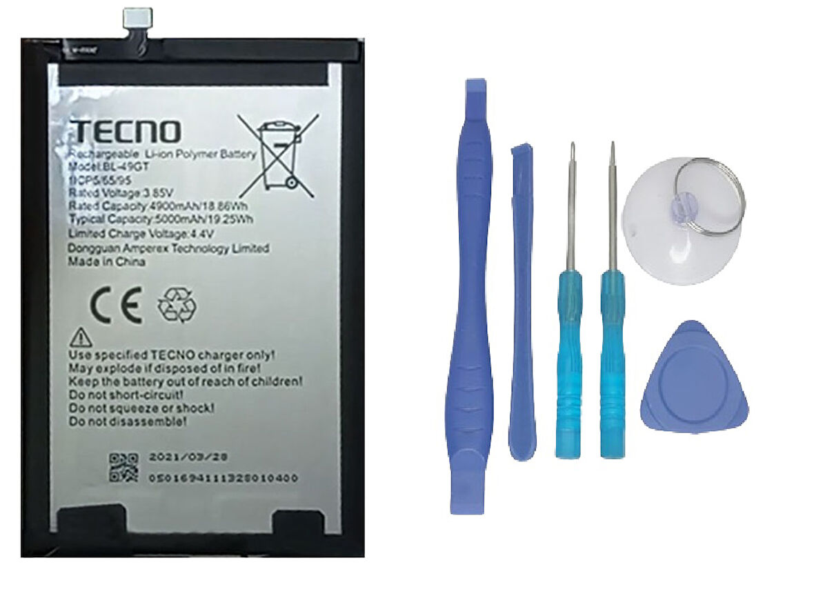 Tecno Spark 9T Uyumlu Batarya Pil Sıfır Orijinal + TAMİR SETİ