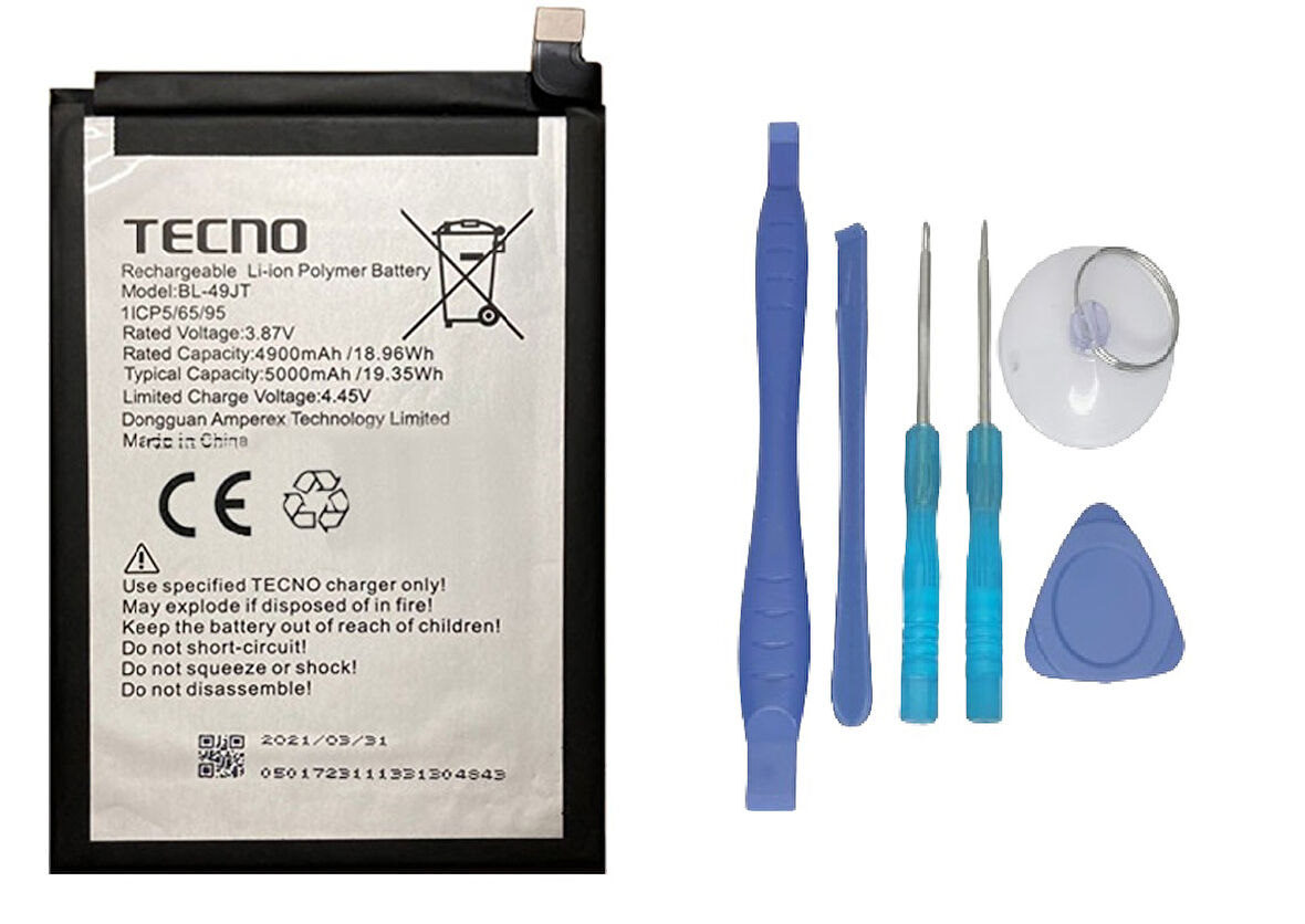 Tecno Camon 18P Uyumlu Batarya Pil Sıfır Orijinal + TAMİR SETİ