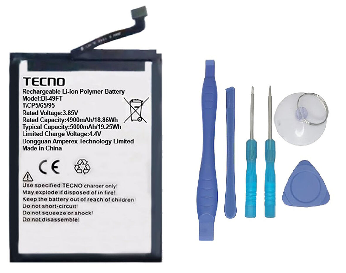 Tecno Spark 10 Uyumlu Batarya Pil Sıfır Orijinal + TAMİR SETİ