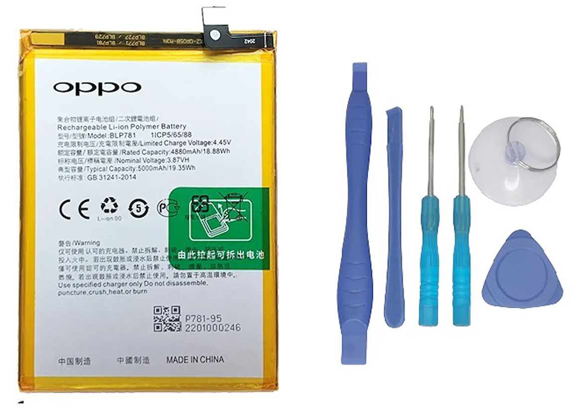 Oppo A72 - BLP781 - Uyumlu Batarya Pil Sıfır Orijinal + TAMİR SETİ