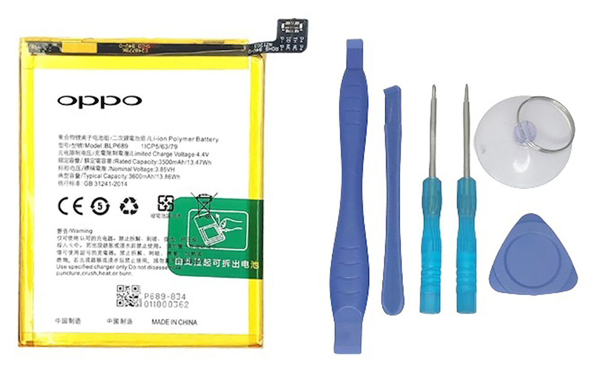 Oppo RX 17 NEO Uyumlu Batarya Pil Sıfır Orijinal + TAMİR SETİ