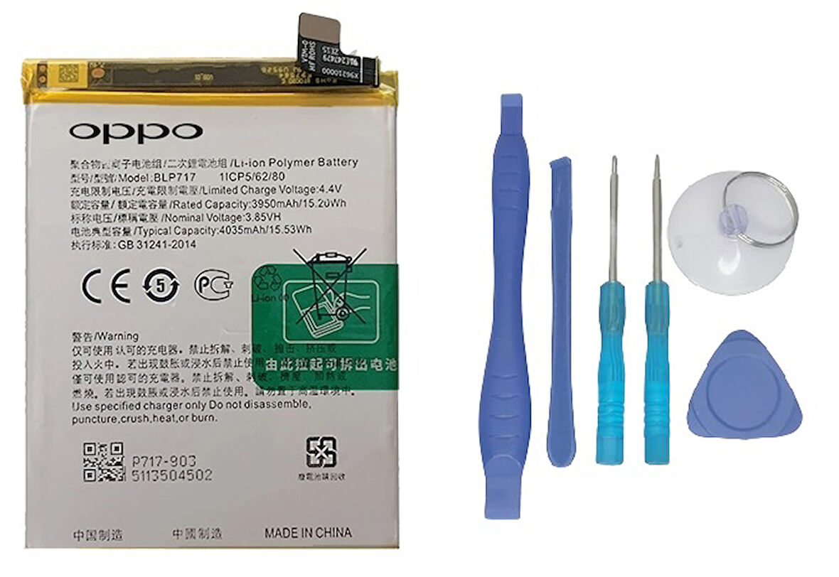 Oppo Reno 2Z - BLP 717 Uyumlu Batarya Pil Sıfır Orijinal + TAMİR SETİ