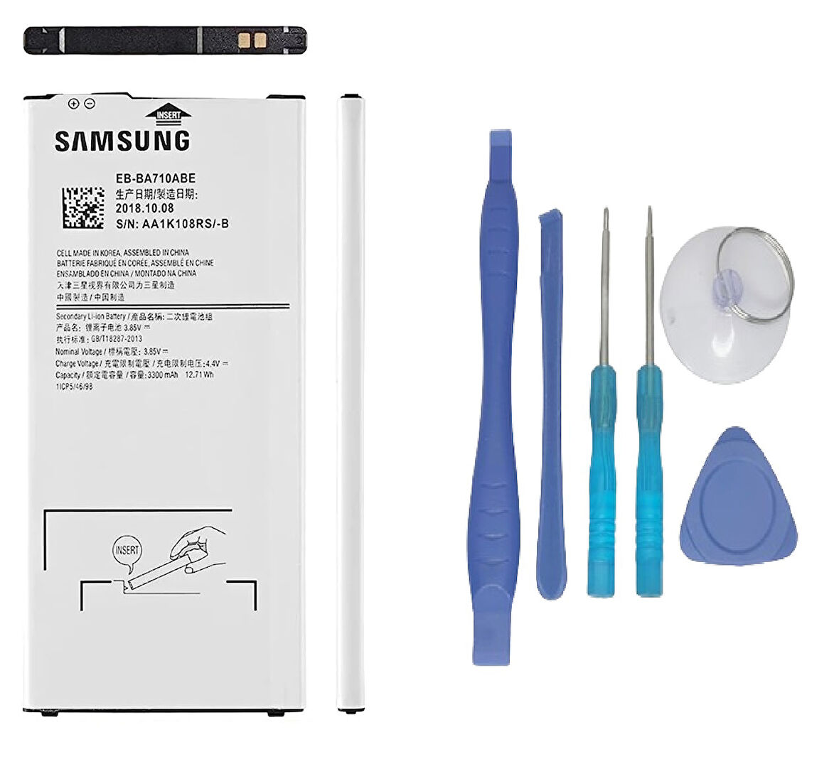 Samsung Galaxy A7 - 2016 - SM-A710 Uyumlu Batarya Pil Sıfır Orijinal + TAMİR SETİ