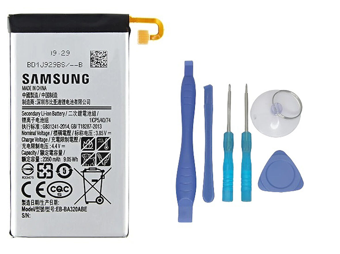 Samsung Galaxy A7 2017 A320 - SM-A320 Uyumlu Batarya Pil Sıfır Orijinal + TAMİR SETİ