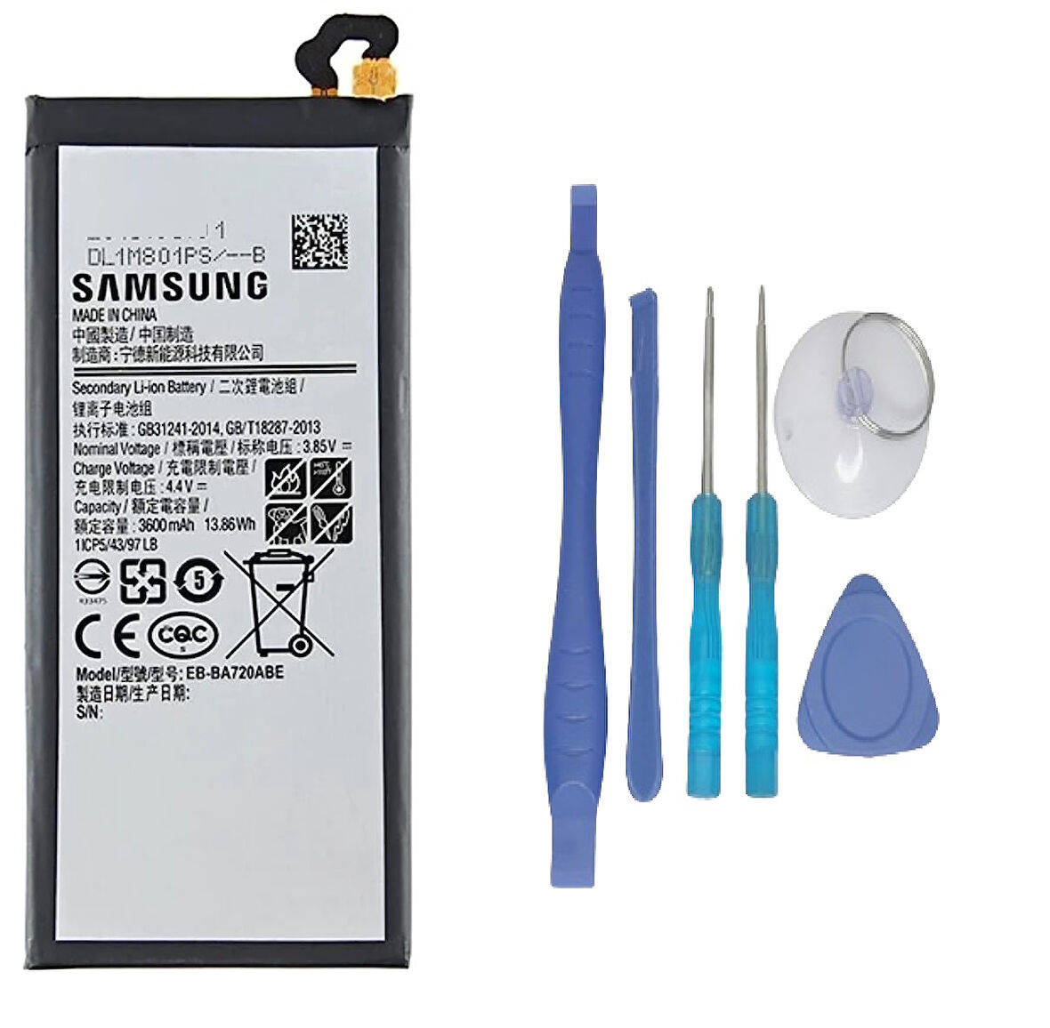 Samsung Galaxy A7- 2017 - SM-A720 Uyumlu Batarya Pil Sıfır Orijinal + TAMİR SETİ