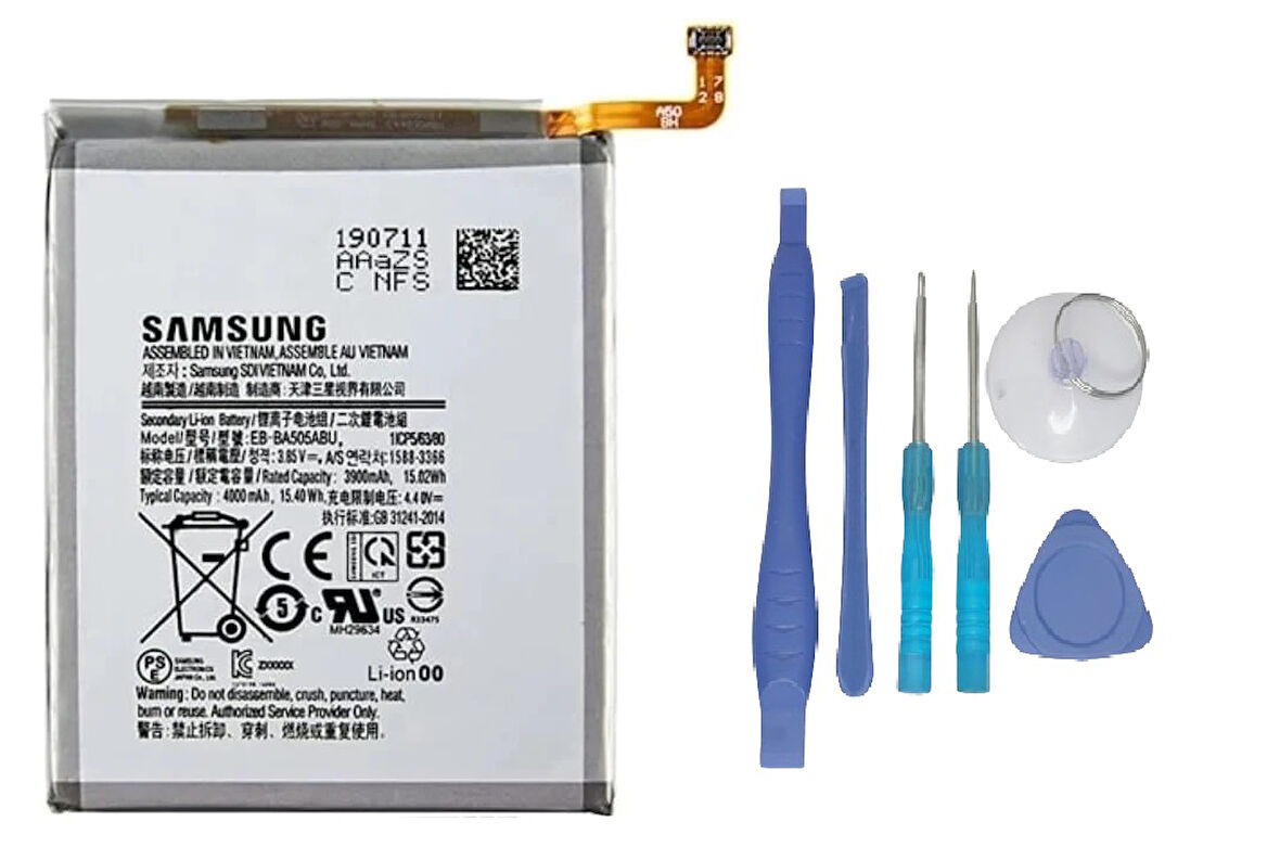 Samsung Galaxy A50 - SM-A505 Uyumlu Batarya Pil Sıfır Orijinal + TAMİR SETİ