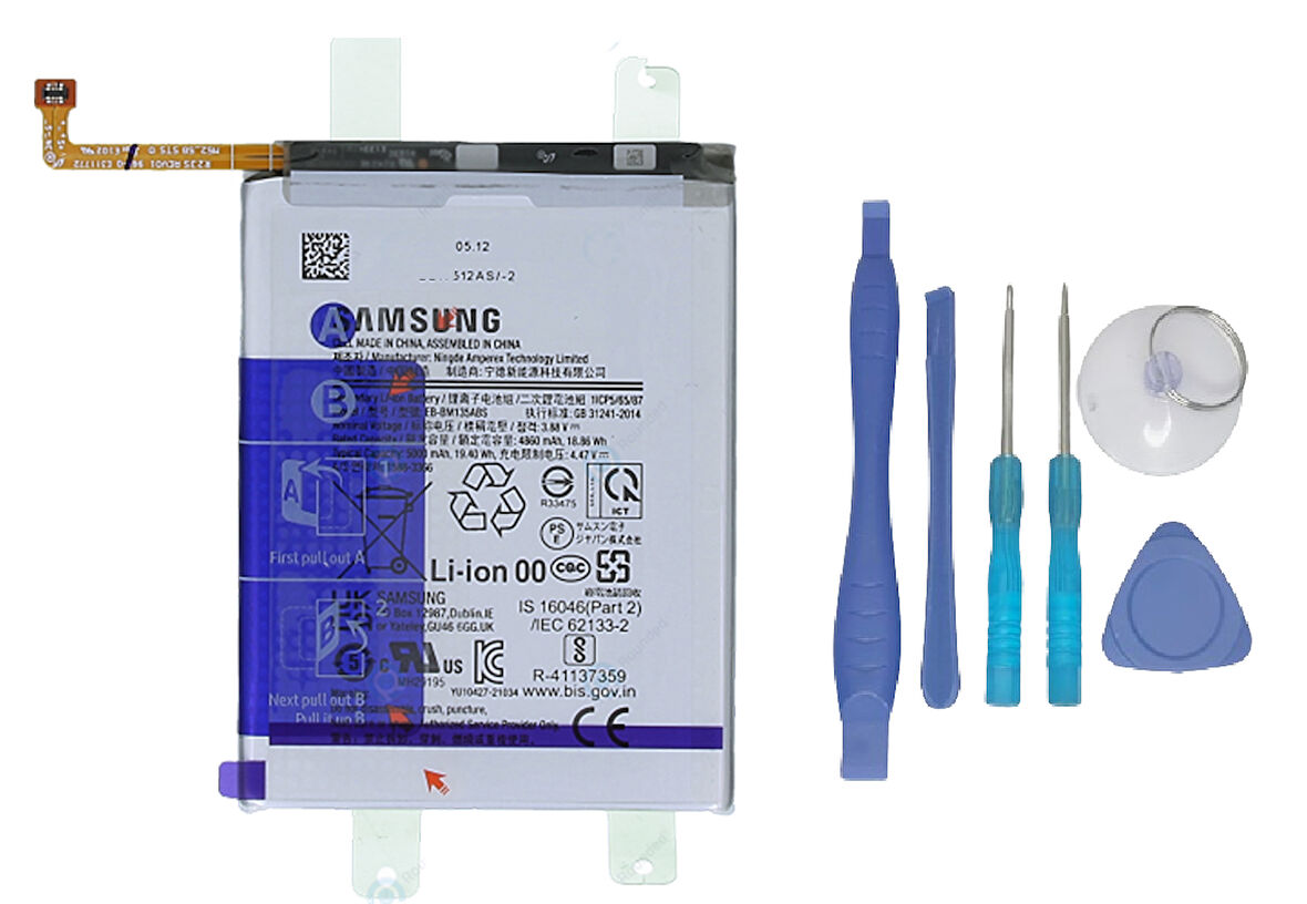 Samsung Galaxy M13 - SM-M135 Uyumlu Batarya Pil Sıfır Orijinal + TAMİR SETİ