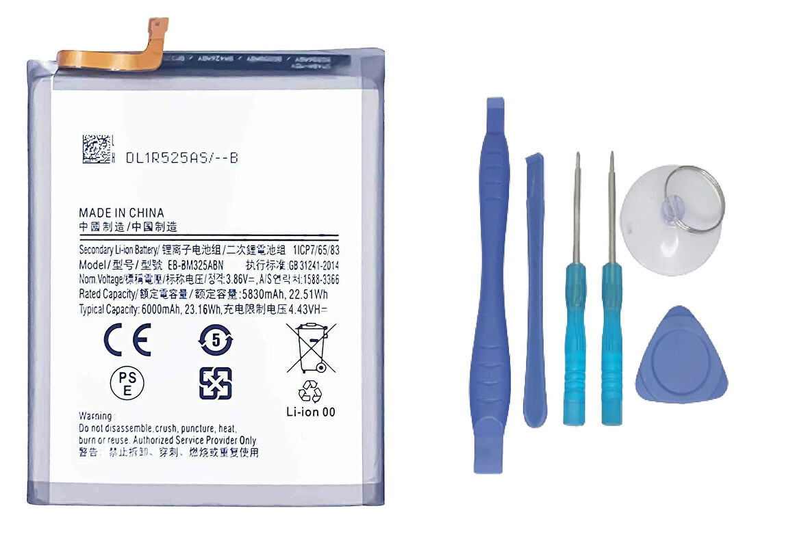 Samsung Galaxy M32 - SM-M325 Uyumlu Batarya Pil Sıfır Orijinal + TAMİR SETİ