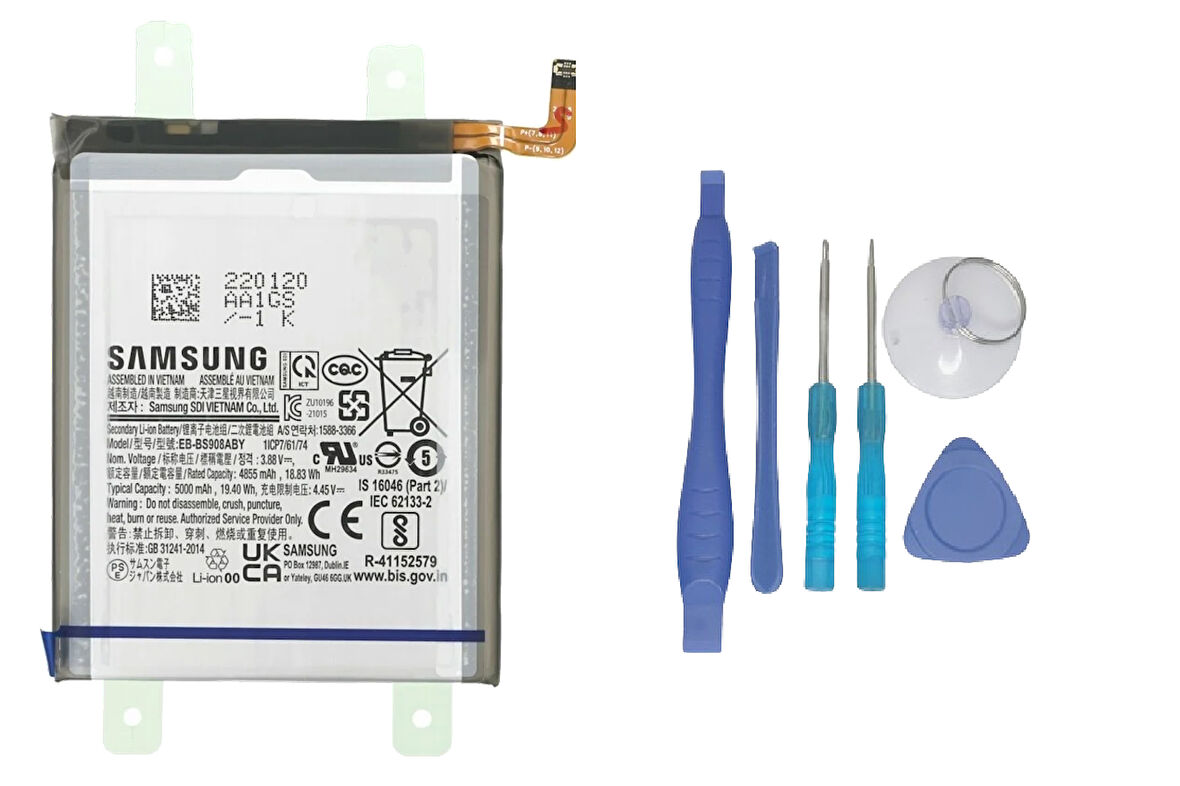 Samsung Galaxy S22 ULTRA - SM-S908 Uyumlu Batarya Pil Sıfır Orijinal + TAMİR SETİ