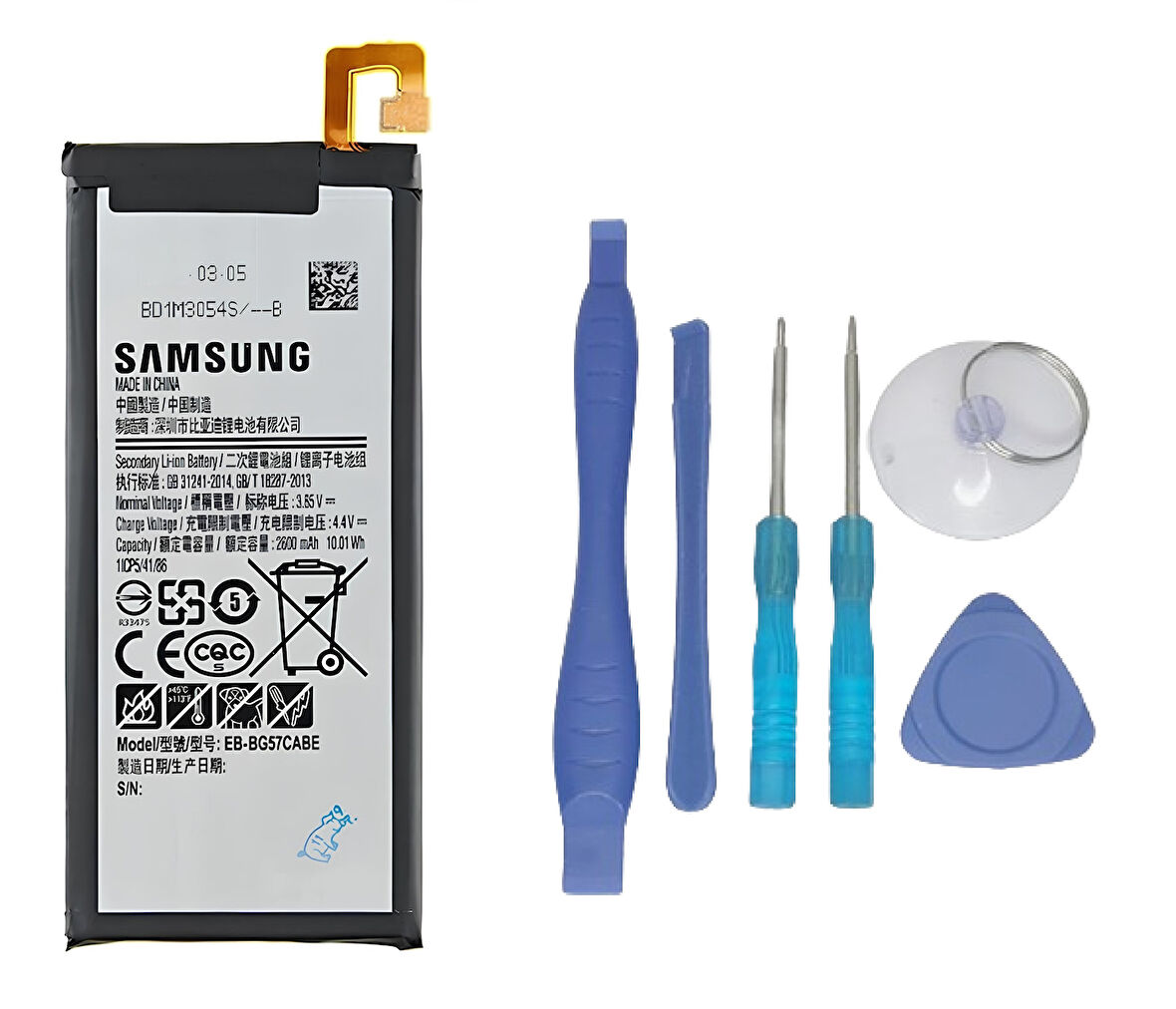 Samsung Galaxy J5 PRIME - SM-G570 Uyumlu Batarya Pil Sıfır Orijinal + TAMİR SETİ