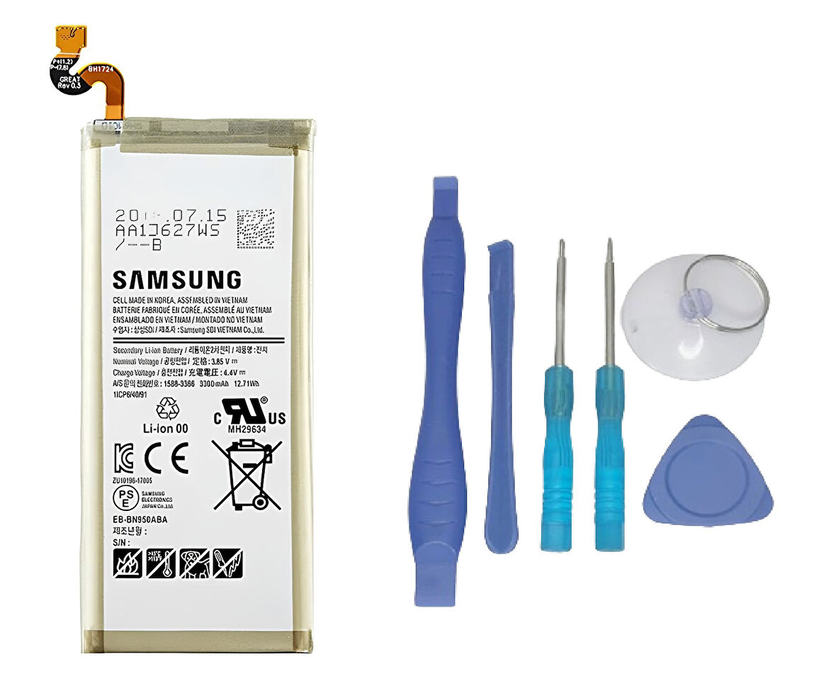 Samsung Galaxy NOTE 8 - SM-N950 Uyumlu Batarya Pil Sıfır Orijinal + TAMİR SETİ