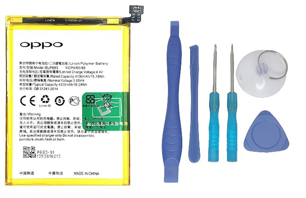 Oppo Realme 3 - Blp693 - Uyumlu Batarya Pil Sıfır Orijinal + TAMİR SETİ