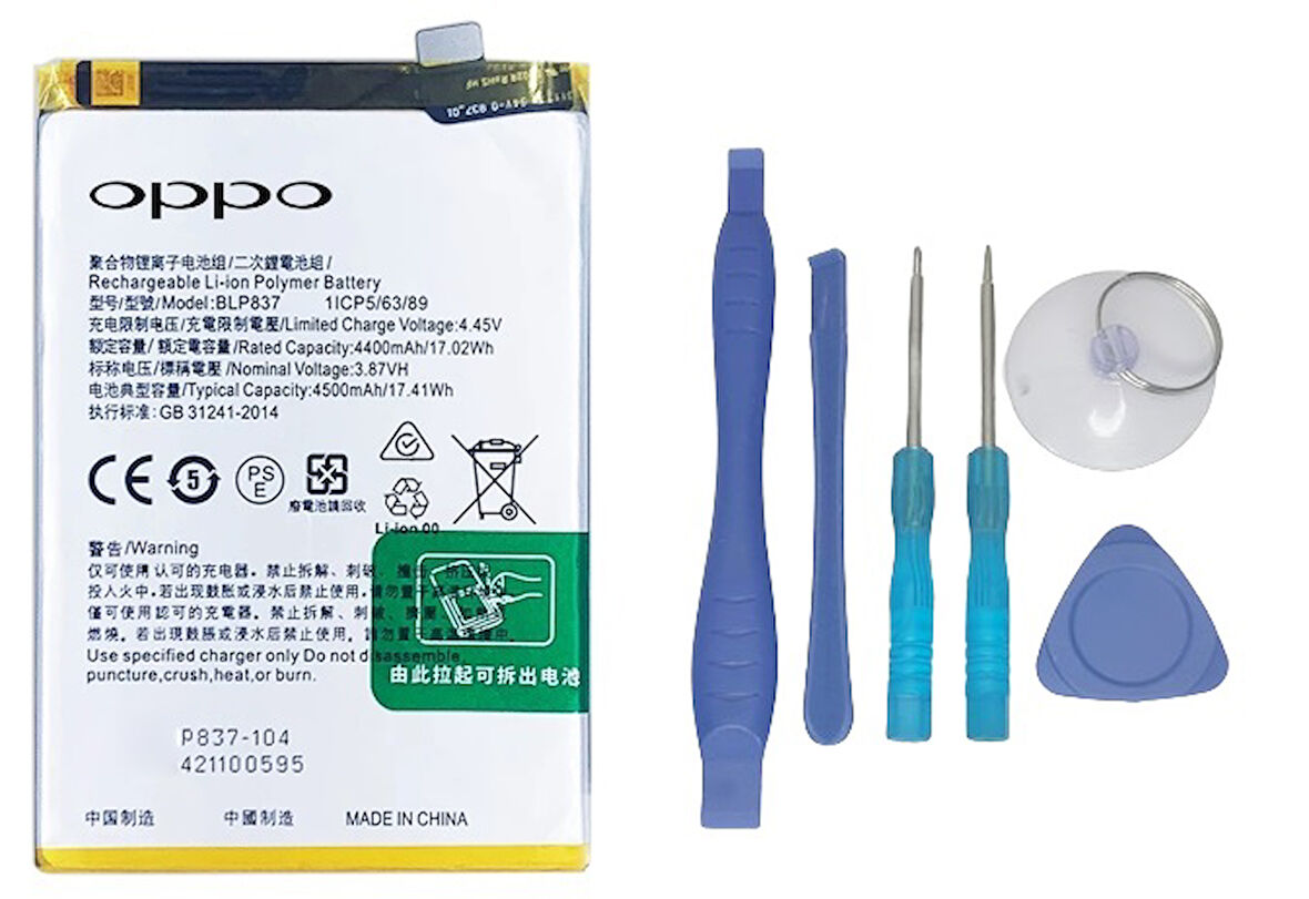Oppo Realme 9 PRO PLUS -  Blp837 - Uyumlu Batarya Pil Sıfır Orijinal + TAMİR SETİ