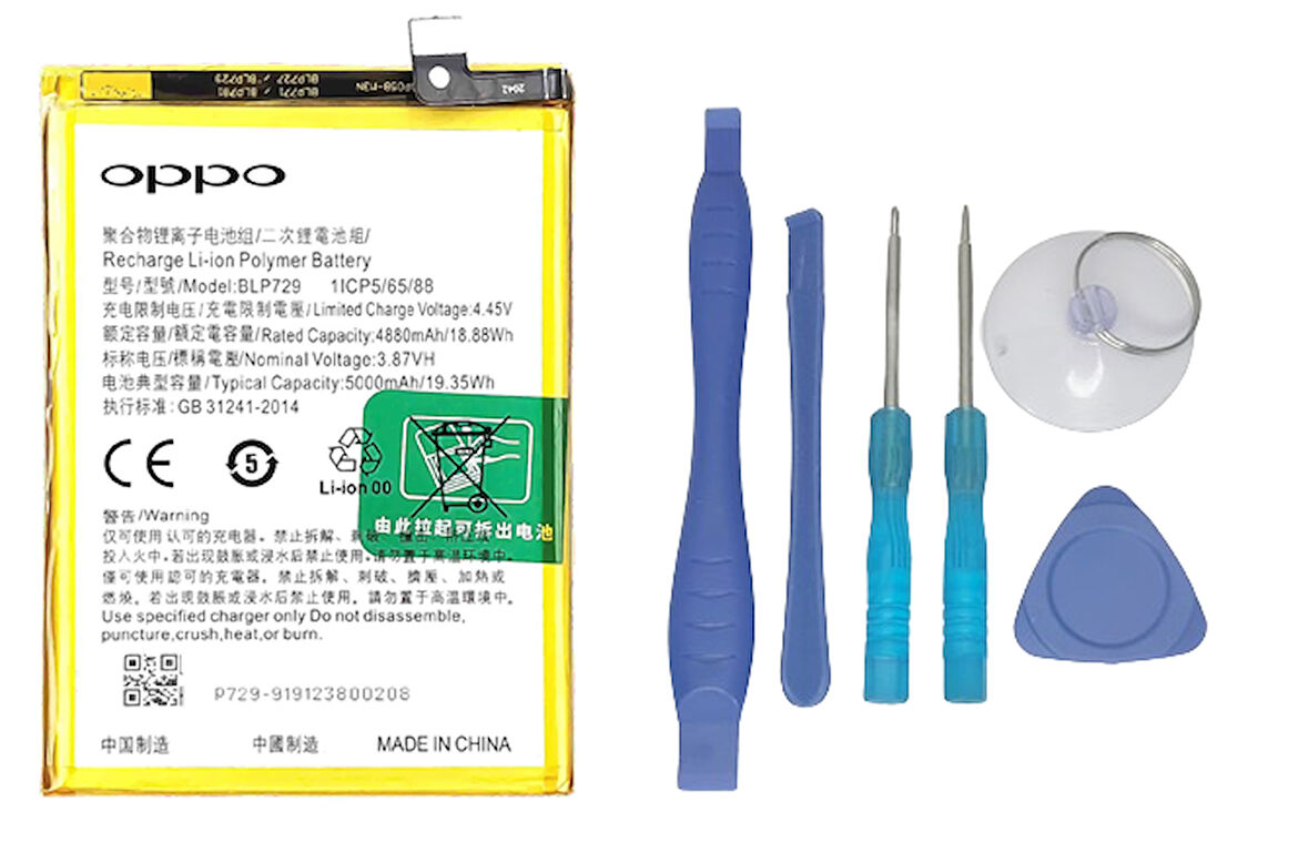 Oppo Realme C20 - Blp729 Uyumlu Batarya Pil Sıfır Orijinal + TAMİR SETİ