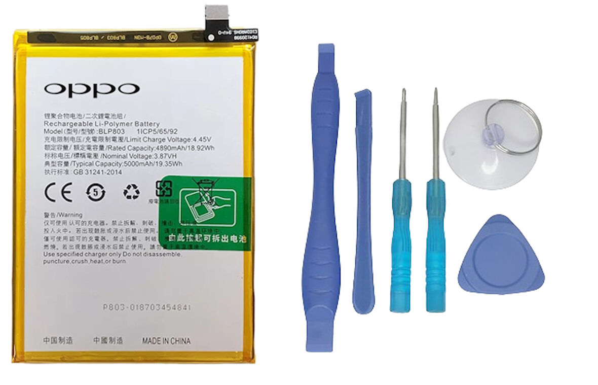 Oppo Realme Q2i - Blp803 - Uyumlu Batarya Pil Sıfır Orijinal + TAMİR SETİ