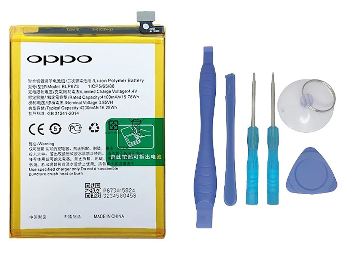 Oppo A12S - BLP673 - Uyumlu Batarya Pil Sıfır Orijinal + TAMİR SETİ