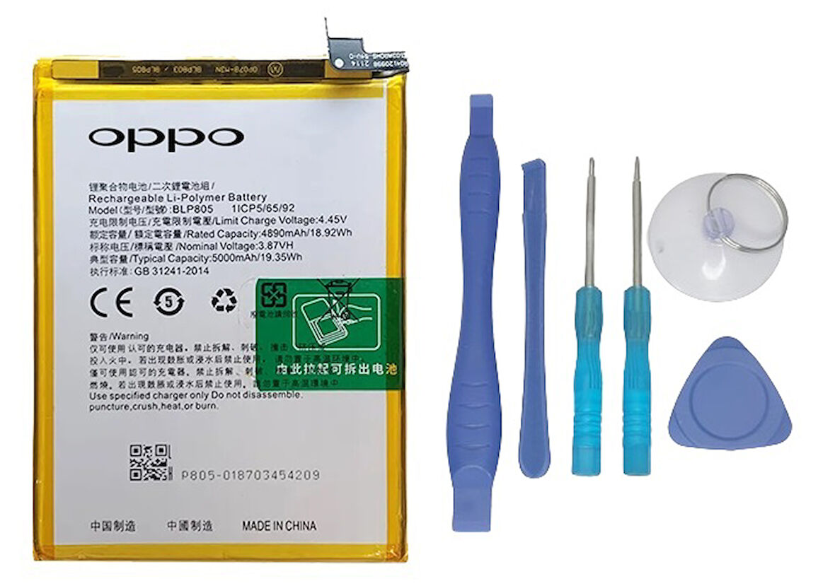 Oppo A16S - BLP805 -Uyumlu Batarya Pil Sıfır Orijinal + TAMİR SETİ