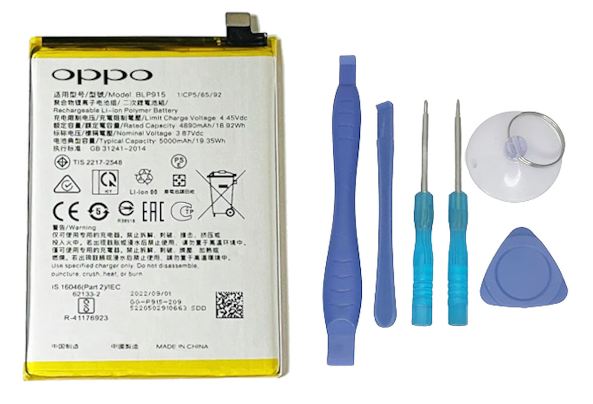 Oppo A17 - Blp915 -Uyumlu Batarya Pil Sıfır Orijinal + TAMİR SETİ