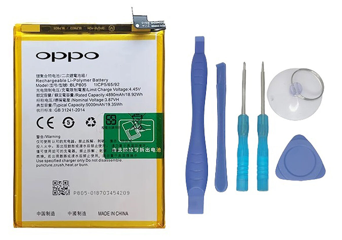 Oppo A93 - 5G - Blp805 -Uyumlu Batarya Pil Sıfır Orijinal + TAMİR SETİ
