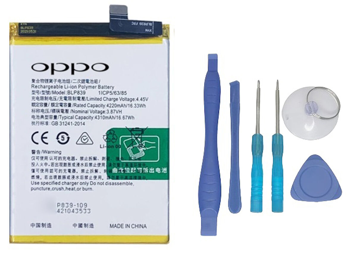 Oppo A94 -5g- Blp839 -Uyumlu Batarya Pil Sıfır Orijinal + TAMİR SETİ