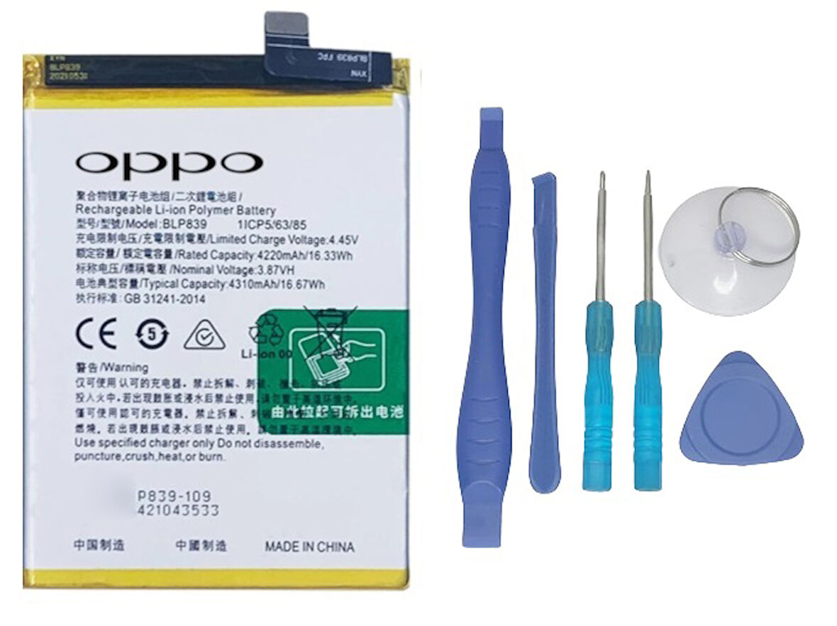 Oppo A95 - 5g - Blp839 -Uyumlu Batarya Pil Sıfır Orijinal + TAMİR SETİ