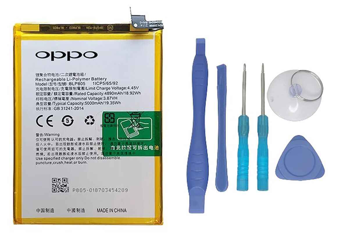 Oppo A32 - Blp805 - Uyumlu Batarya Pil Sıfır Orijinal + TAMİR SETİ