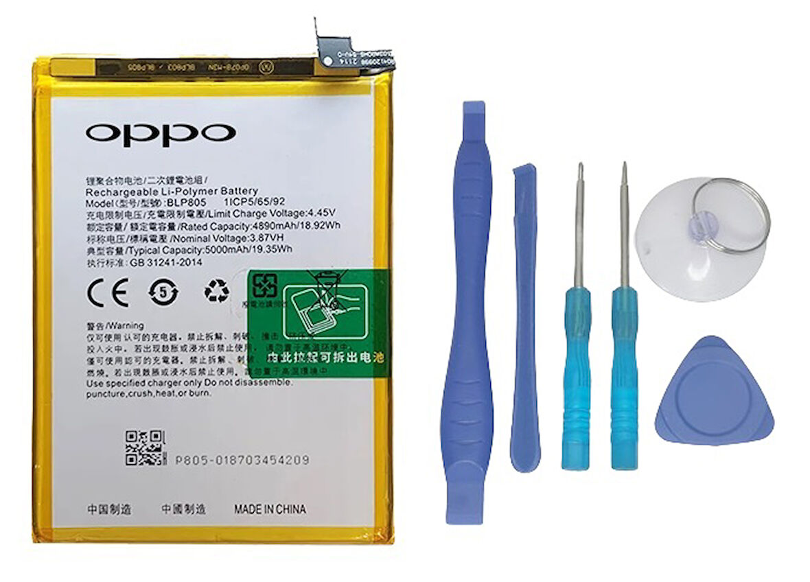 Oppo A54S - Blp805 - Uyumlu Batarya Pil Sıfır Orijinal + TAMİR SETİ